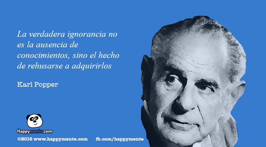 El saber no ocupa lugar, la ignorancia sí