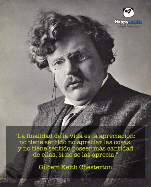 La finalidad de la vida es la apreciación