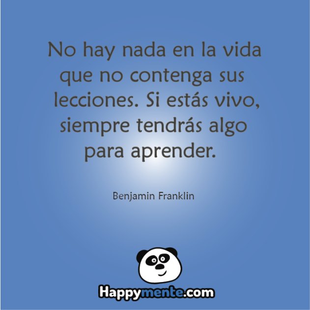 La vida siempre te ofrece una lección