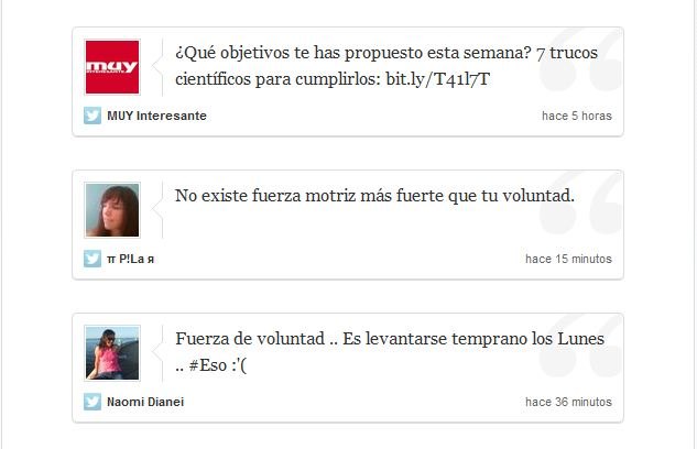 La voluntad del lunes